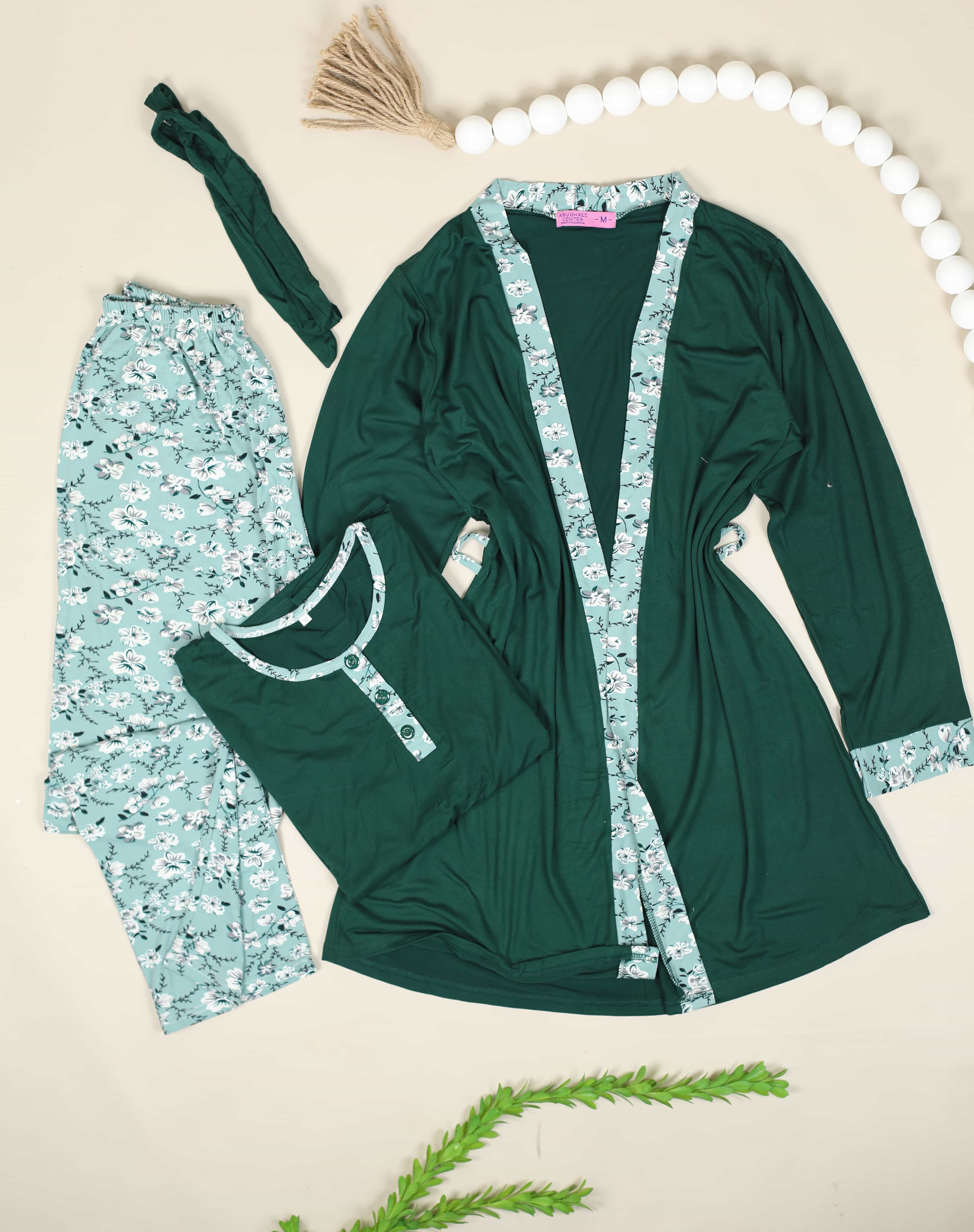 بجامة ستاتي 3 قطع  017 - Color اخضر 