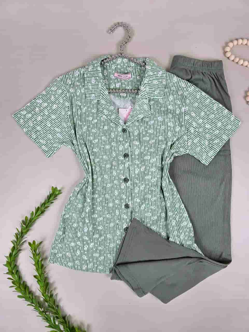 بجامة ستاتي C007 - Color اخضر 