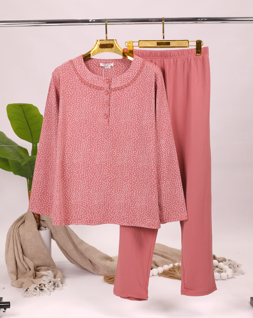 بجامة ستاتي ct-132 - Color زهر غامق 
