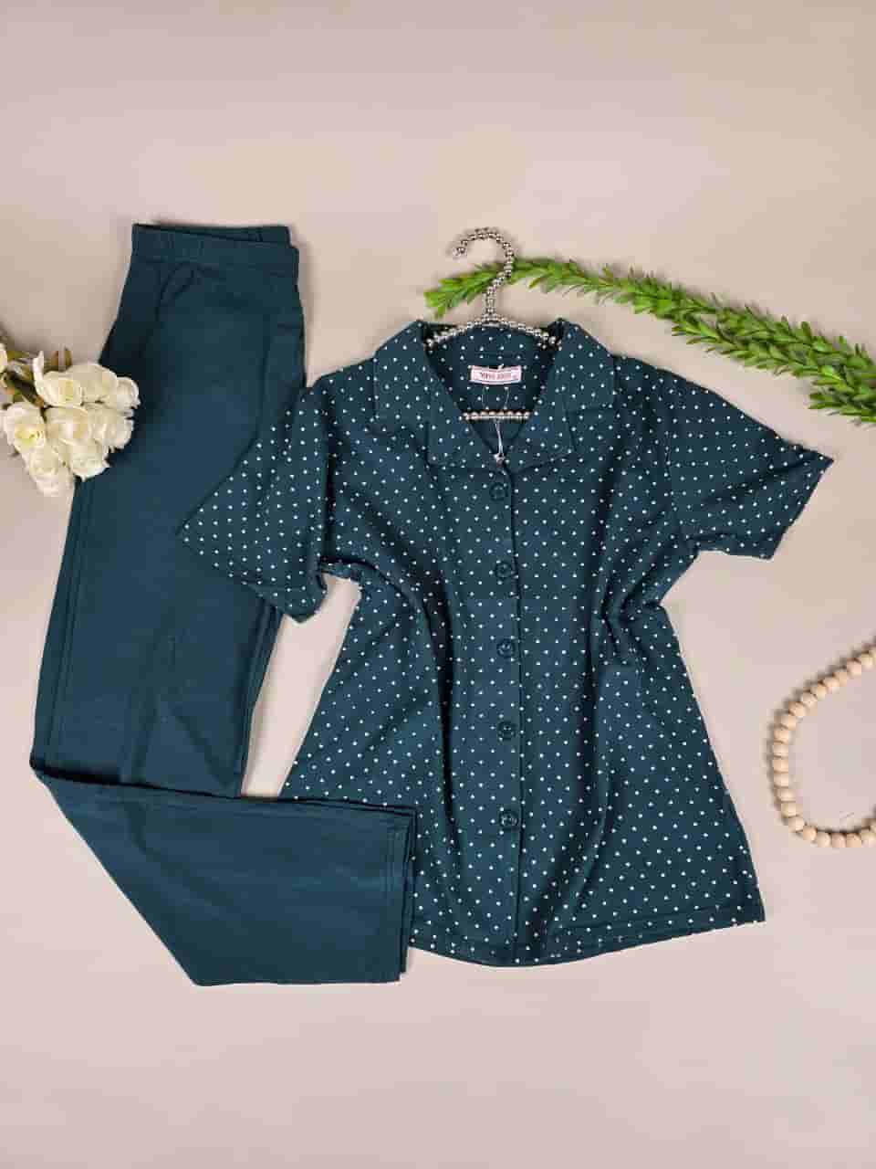 بجامة ستاتي D029 - Color اخضر 