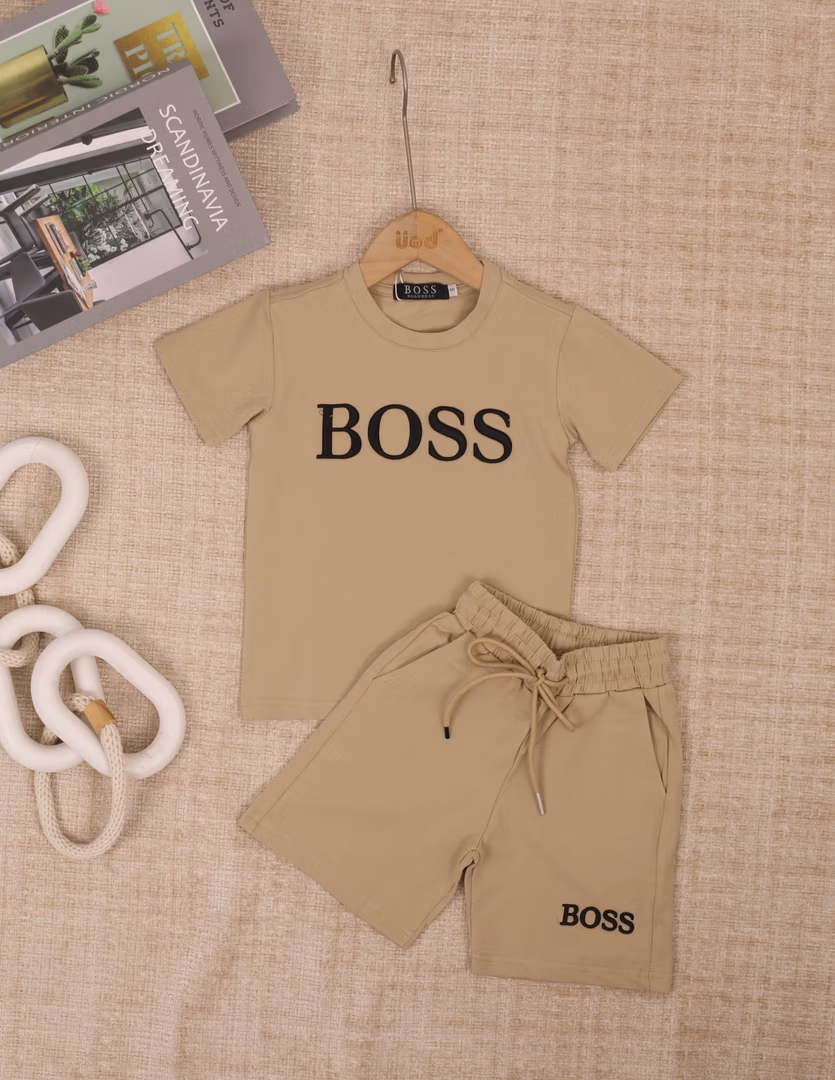 بدلة BOSS C2420 - Color بيج 