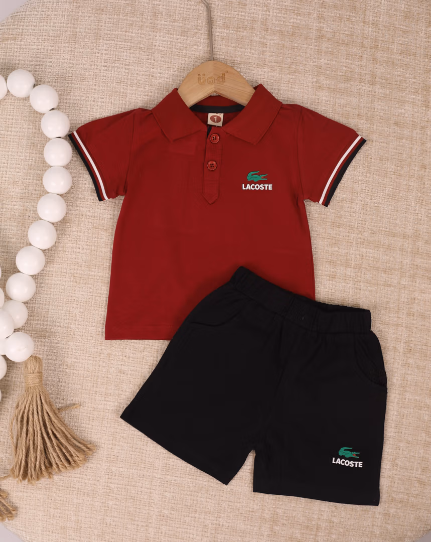 بدلة LACOSTE  - Color خمري 