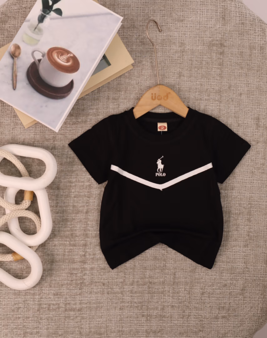 بلوزة ولادي  polo 01 - Color أسود 