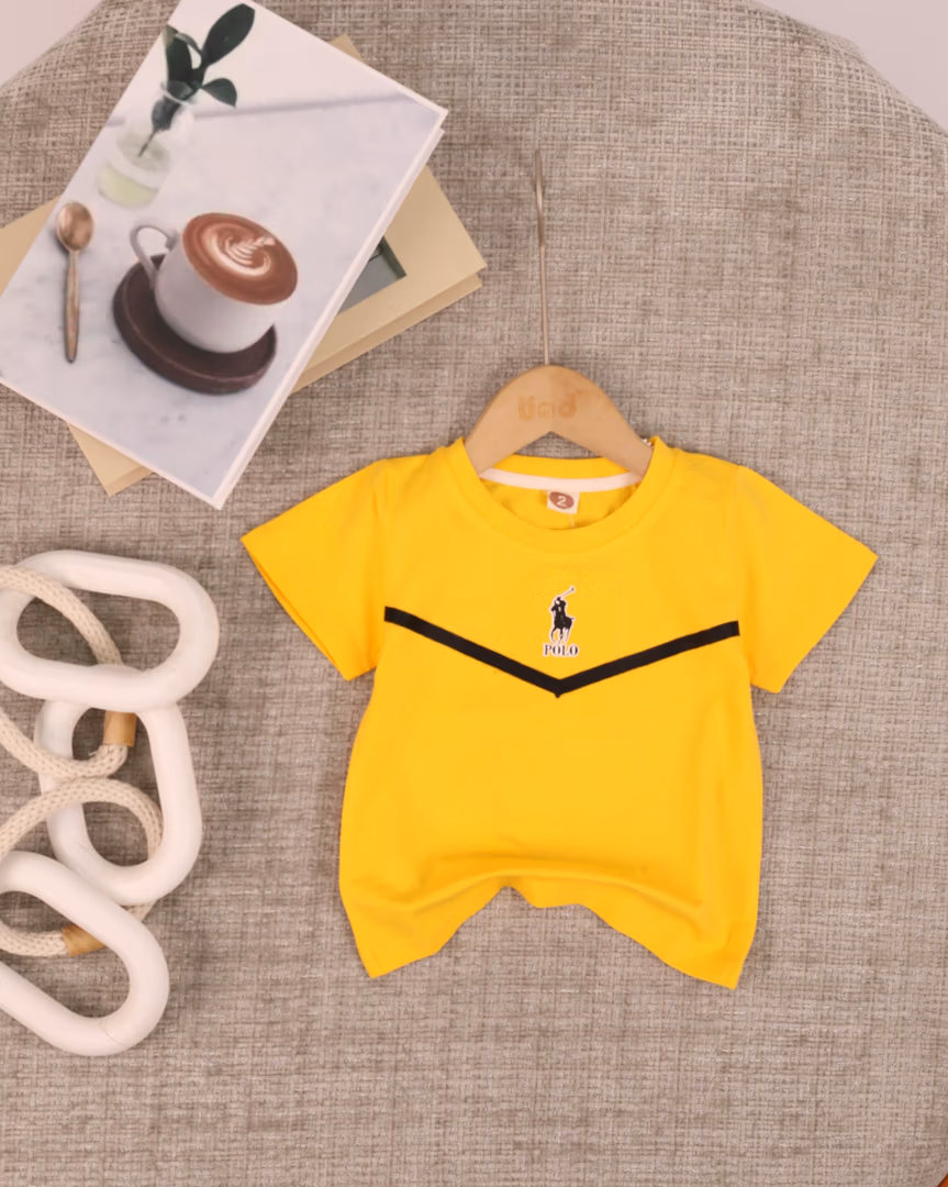 بلوزة ولادي  polo 01 - Color أصفر 