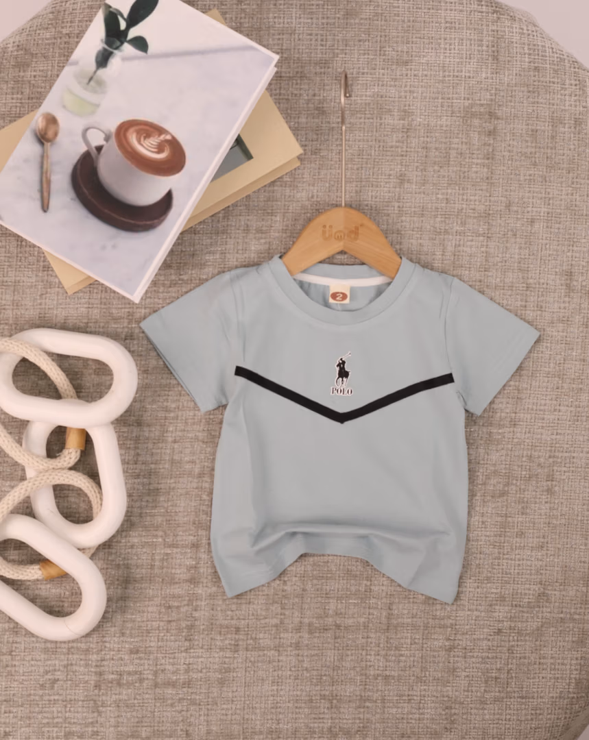 بلوزة ولادي  polo 01 - Color تركواز 