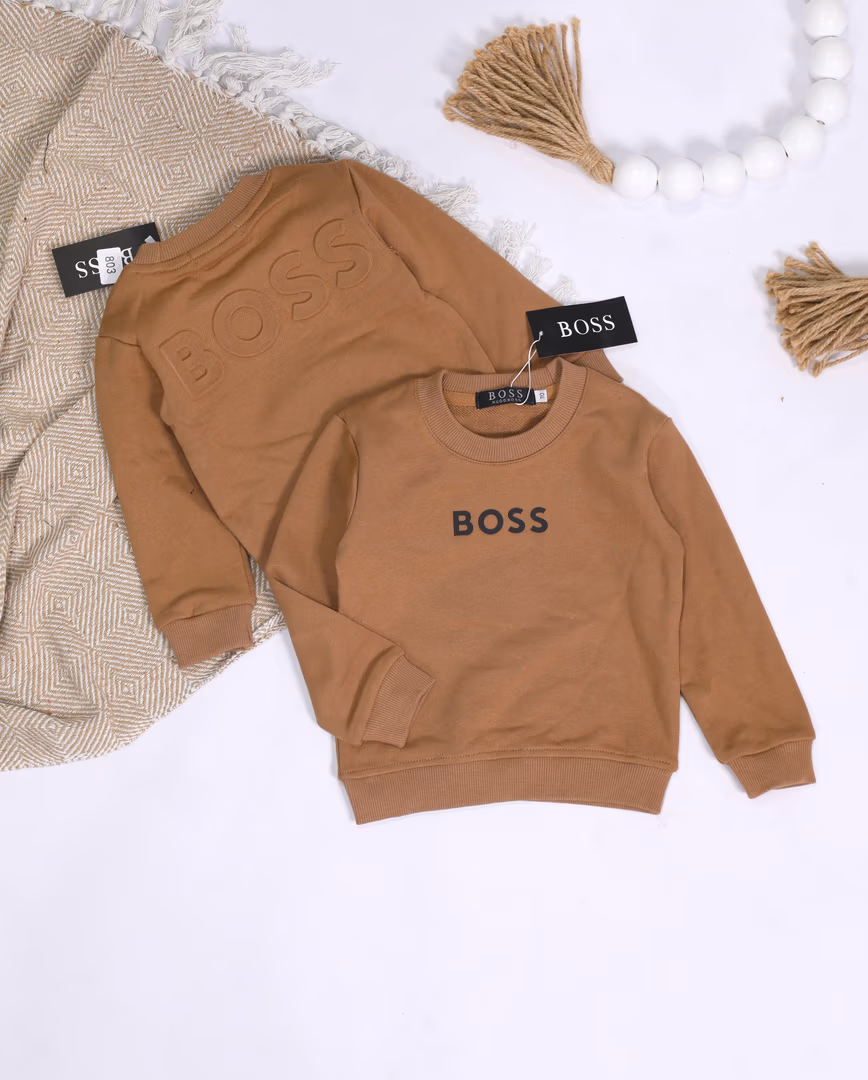 بلوزة BOSS  - Color عسلي 