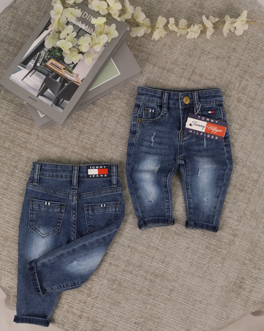 بنطلون بيبي tommy  - Color ازرق غامق 