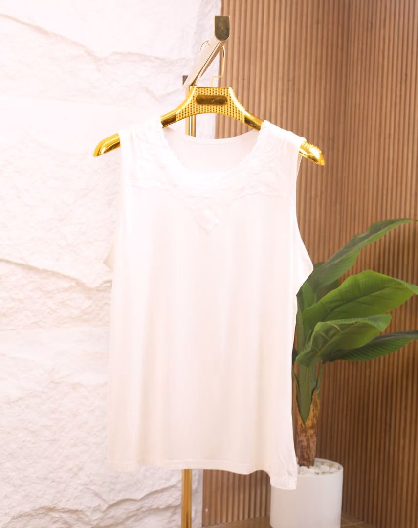 شباح قطني ستاتي 2158 - Color ابيض