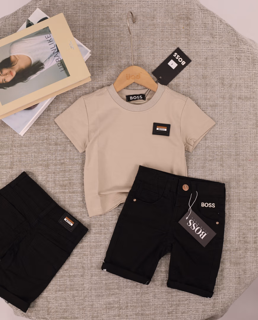 طقم ال boss 03 - Color بيج مع أسوج 