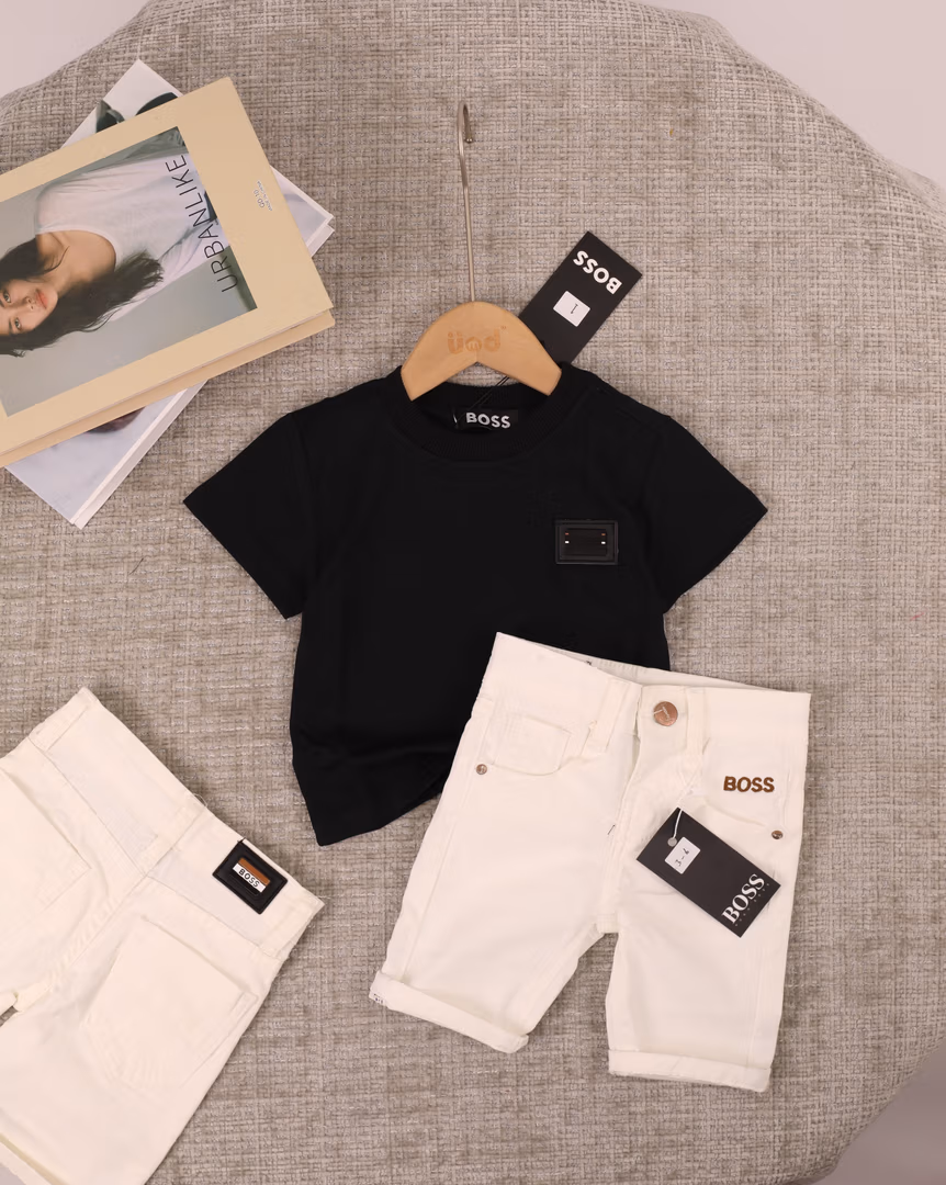 طقم ال boss 03 - Color أسود مع أبيض 