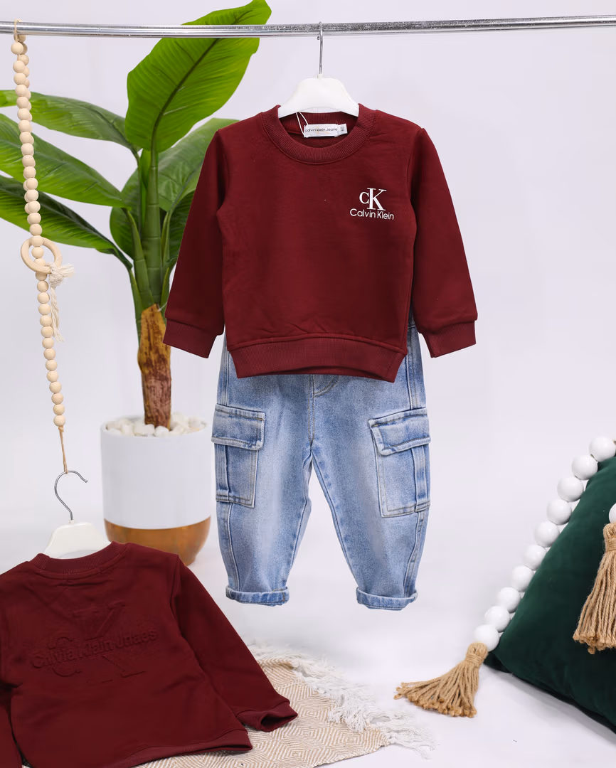 طقم cK 02 - Color خمري 