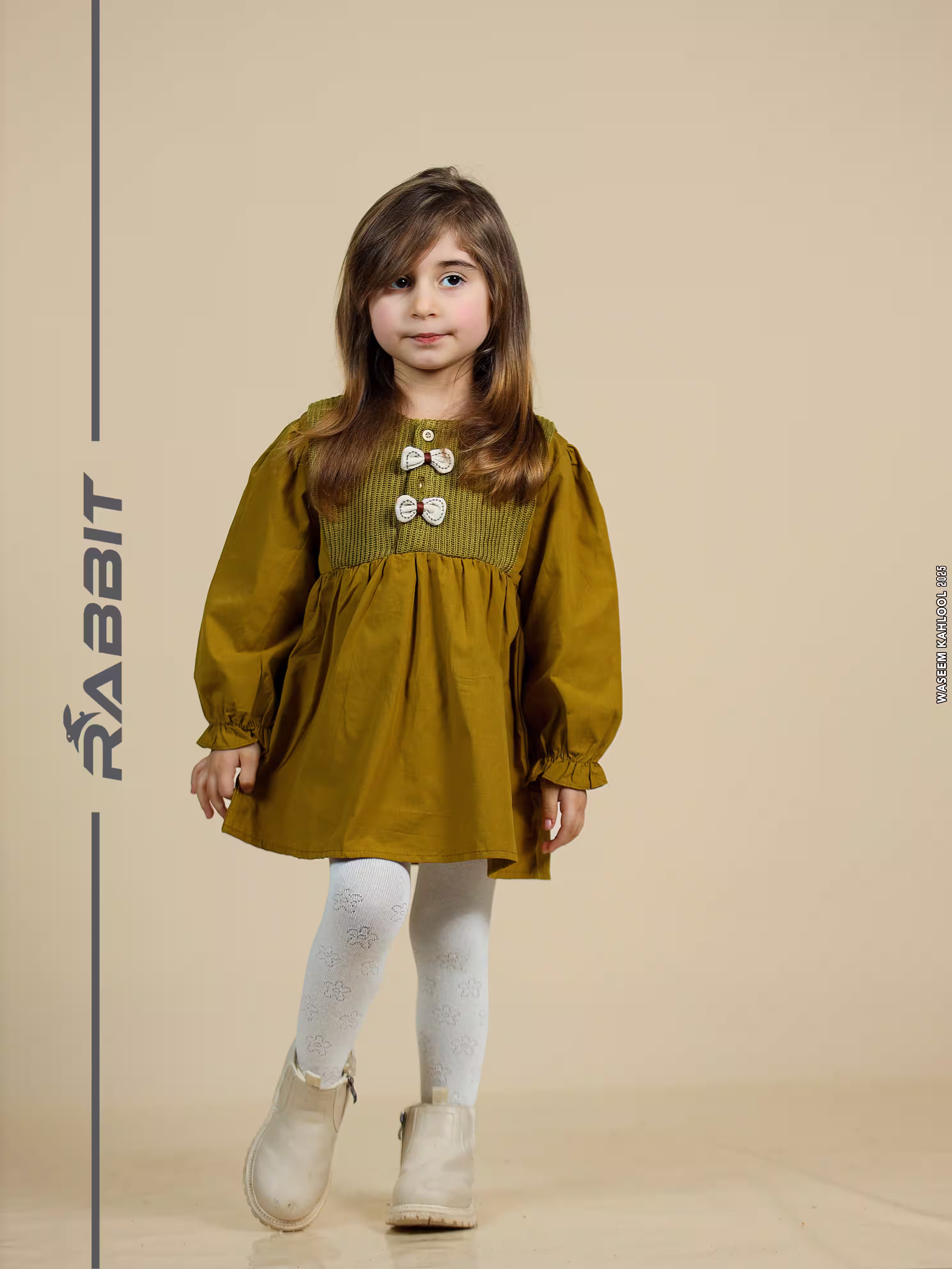 فستان بناتي 05 - Color خردلي 