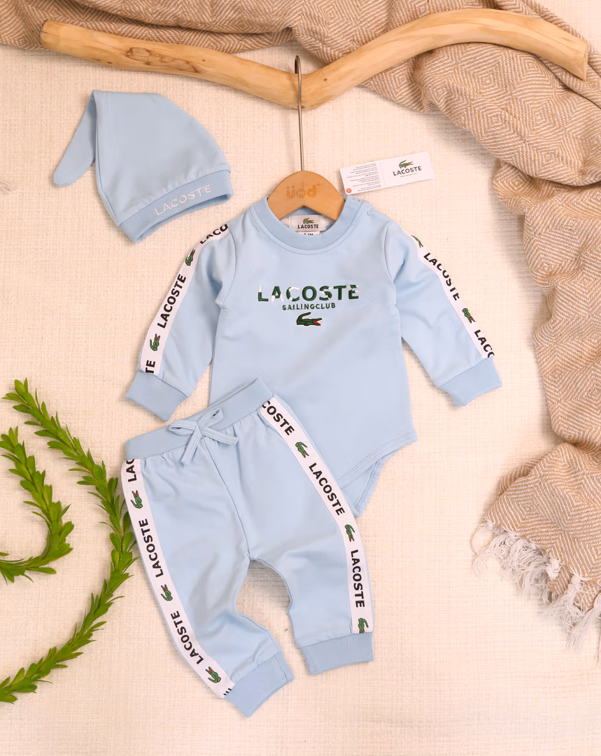lacoste 3 قطع  - Color أزرق 